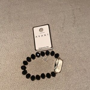 Avant Black Beaded Bracelet